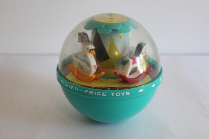 Fisher Price Poly Roly Chime Ball 1972