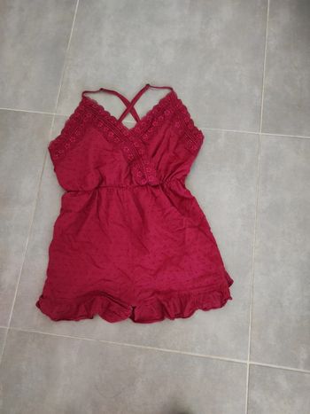Combi short bordeaux