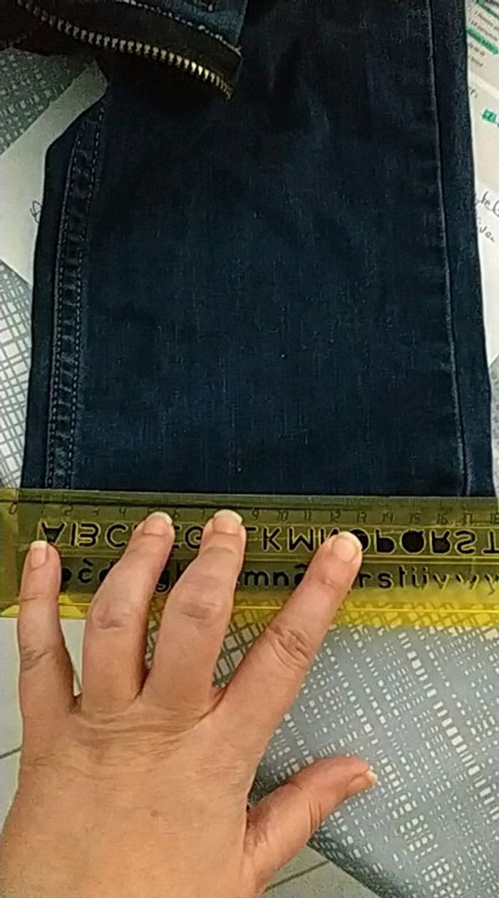 Jean pantalon de grossesse Vertbaudet taille 42 - photo numéro 9