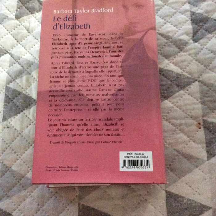 #le défi d’Elisabeth Barbara Taylor Bradford - photo numéro 4