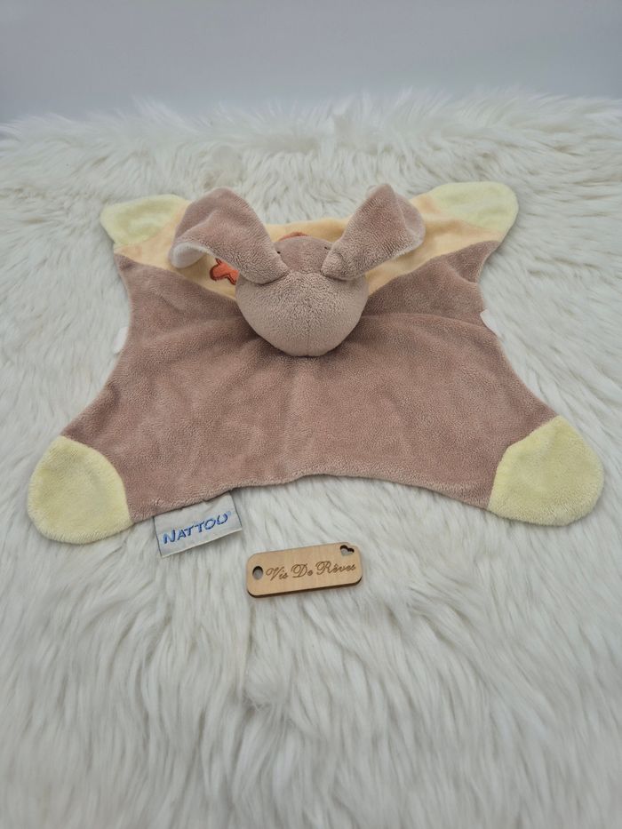 Doudou plat Lapin Pol et Jade beige marron
Nattou - photo numéro 2