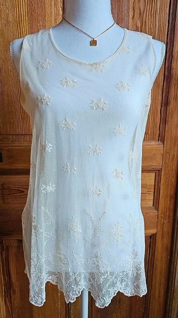 Sublime top vintage dentelle de Calais