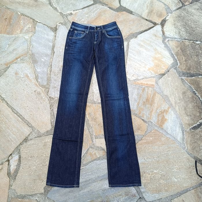 Jeans taille basse coupe droite School Rag Neuf taille 34 FR Bleu Indigo - photo numéro 5