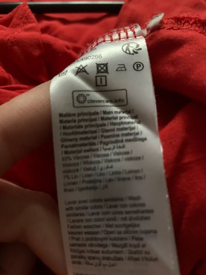 Haut Gémo rouge - photo numéro 5