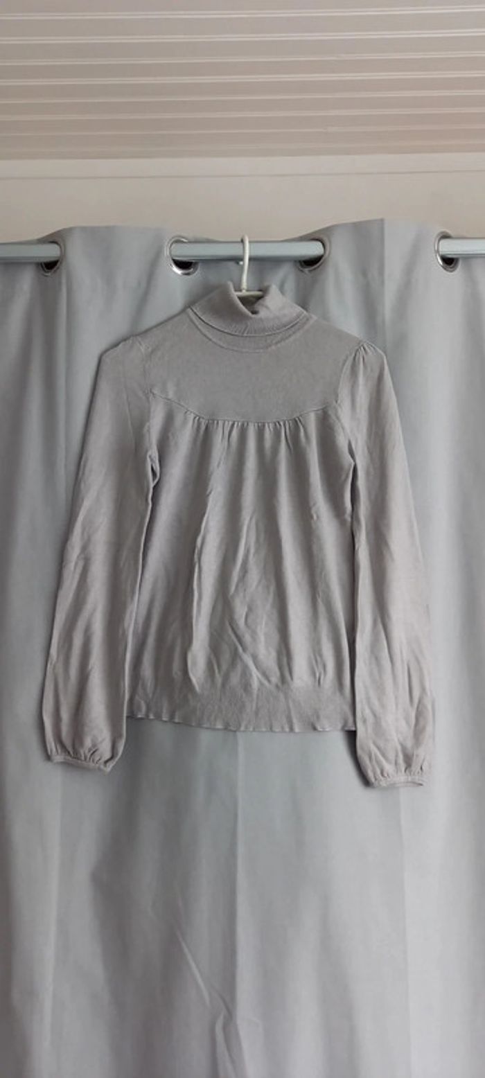 Pull col roulé 36 promod gris