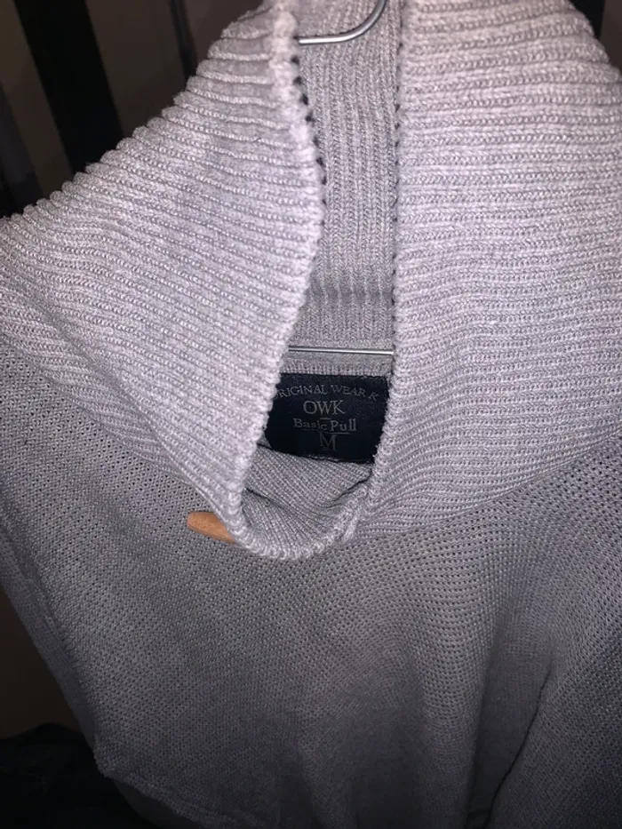 Pull homme gris - photo numéro 3