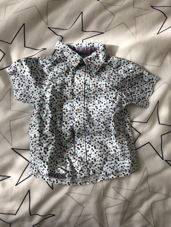 Chemisette à fleurs taille 6 mois tao