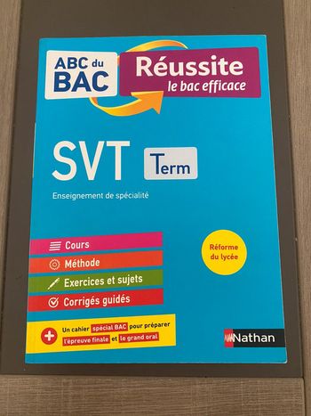 Livre ABC du bac SVT terminale