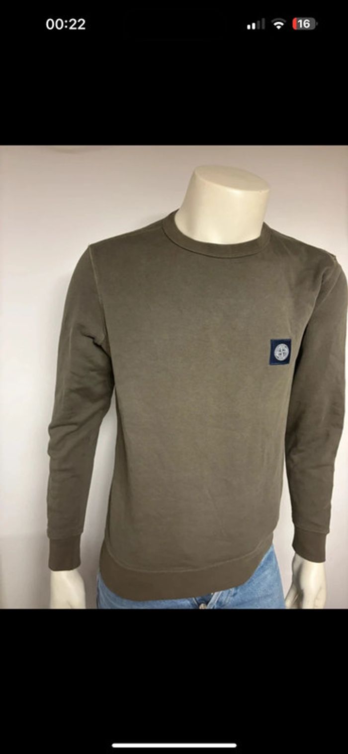 Sweat Stone Island kaki – Taille M – Comme neuf - photo numéro 12