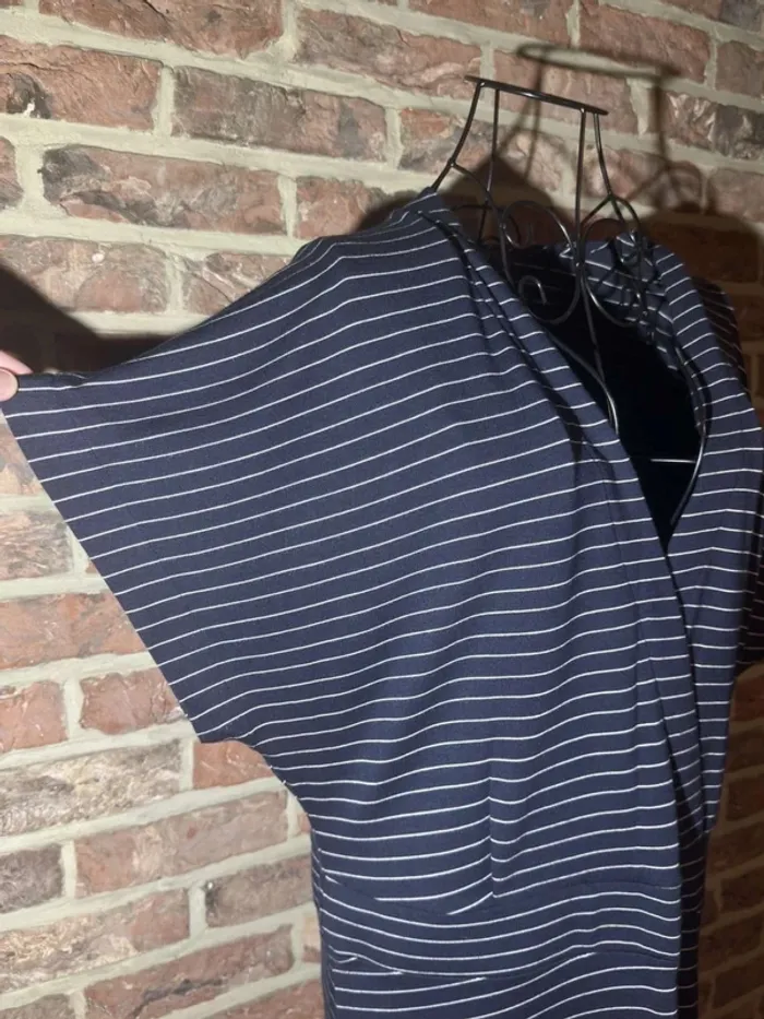 Robe longue Esprit bleu et blanche lignée Taille F : L - photo numéro 6