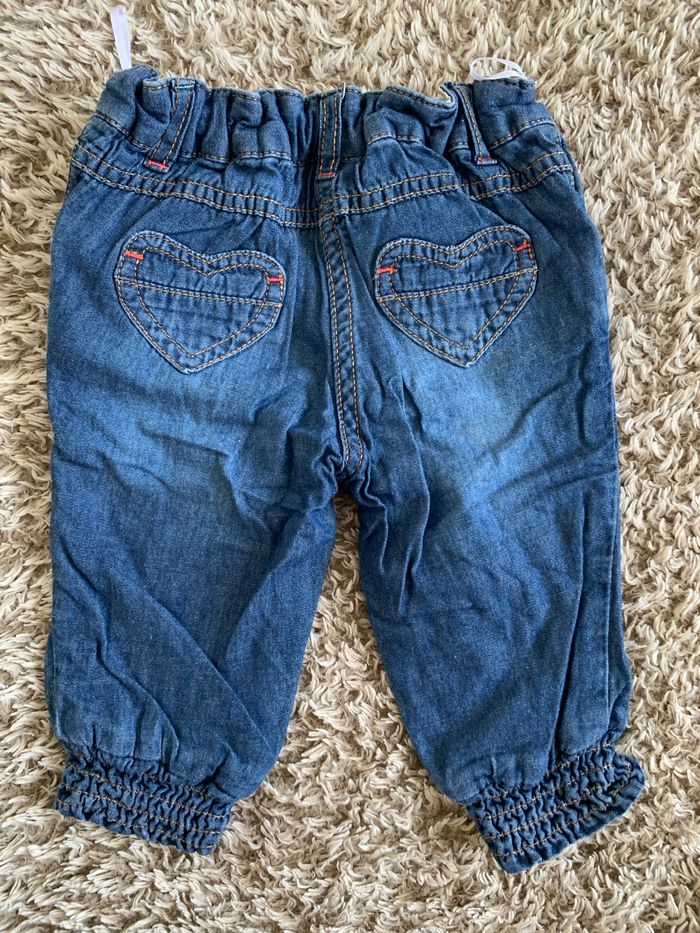 Pantalon jean doublé - C&A - 6 mois - photo numéro 2