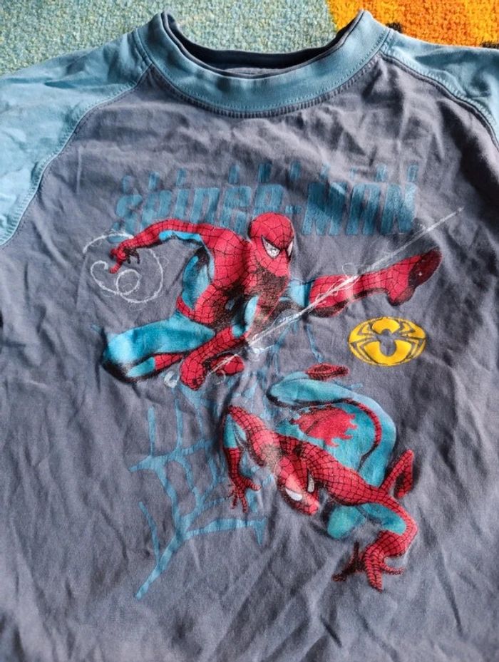 T-shirt manches longues 3ans spiderman - photo numéro 2