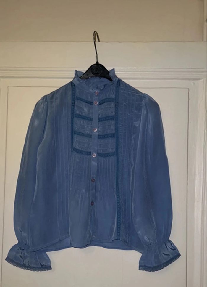 Chemise manches longues et col montant 100% soie 6 ans - Zef - photo numéro 5