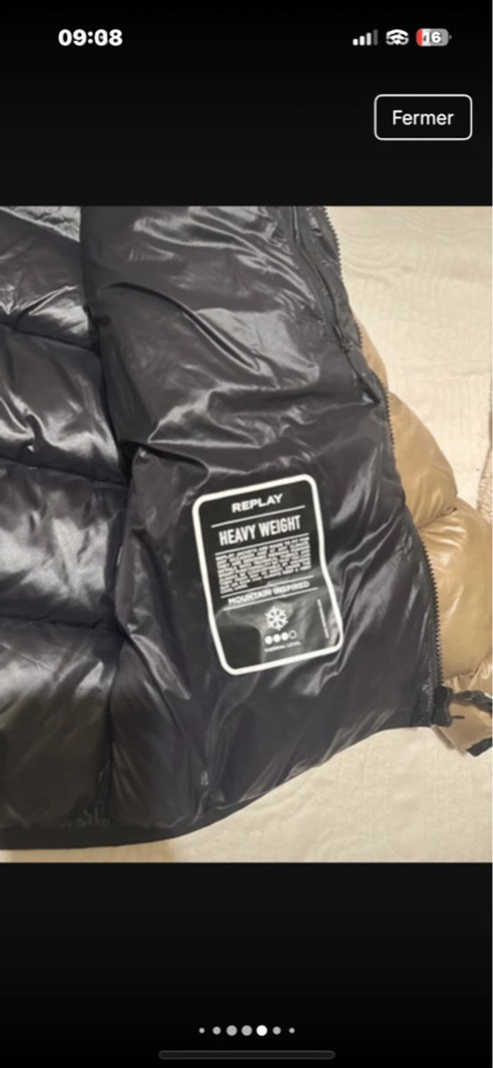 Doudoune replay homme taille m comme neuf - photo numéro 4