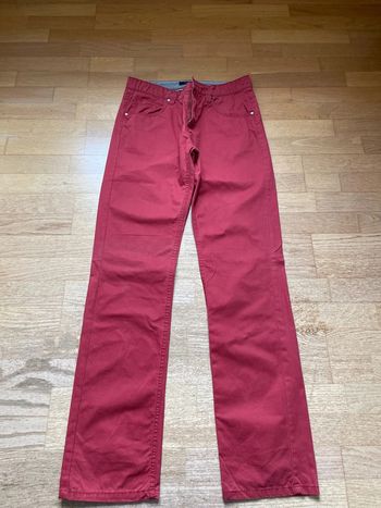 Pantalon droit rouge Armand Thierry taille 40