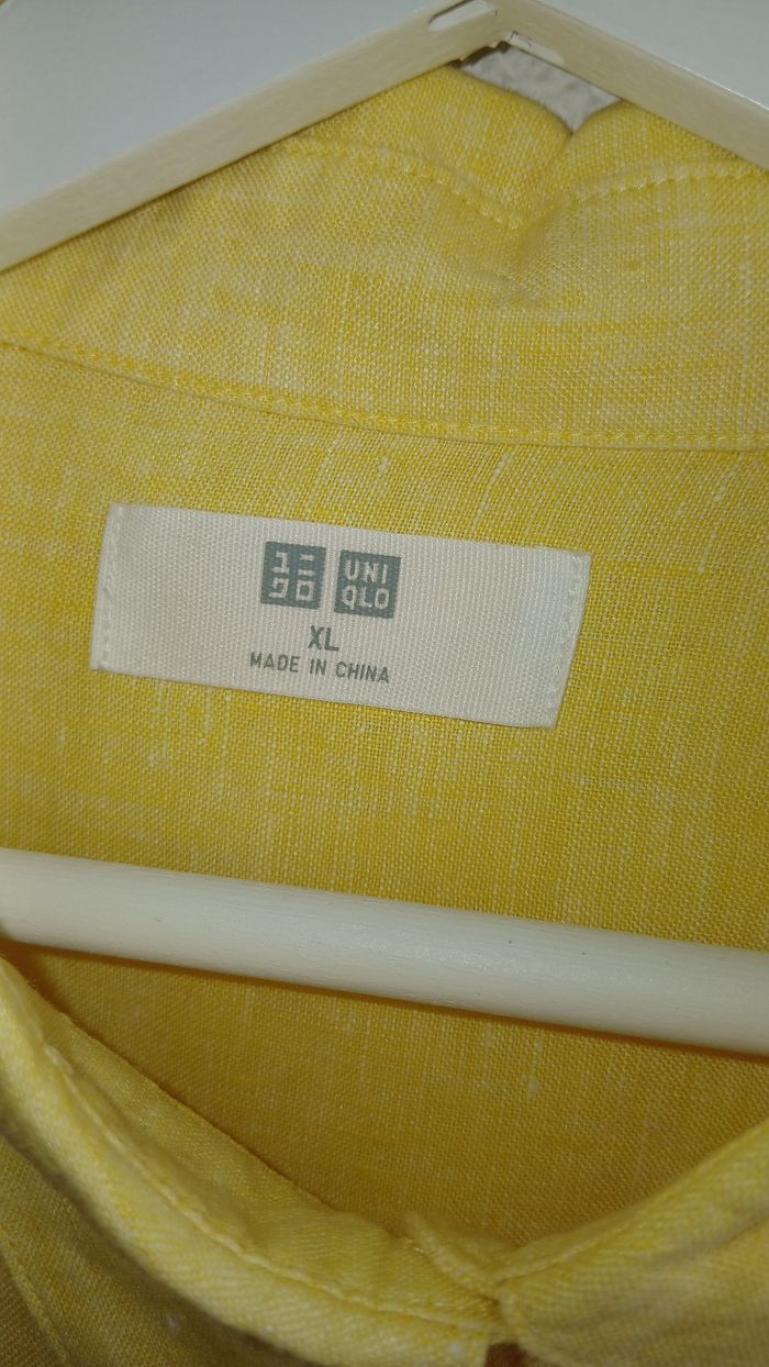 Chemise femme Uniqlo jaune - photo numéro 2
