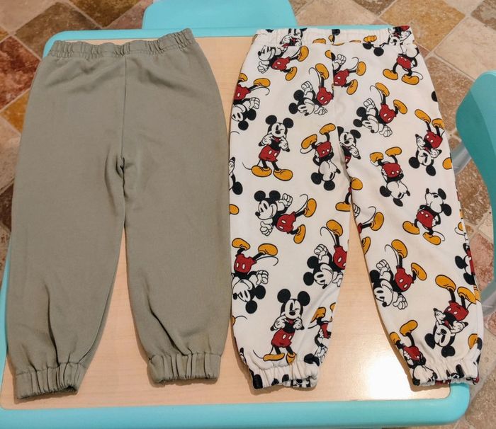 Lot 🌈 de 6 bas jogging 🧸 dont Disney 🎈 24 à 36 mois 🐦 - photo numéro 3