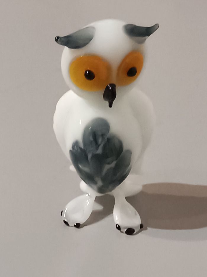 Chouette verre opalin - photo numéro 2