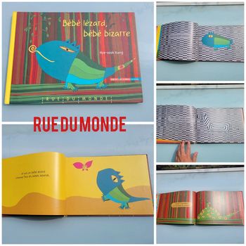 Superbe livre animé Bébé Lézard 🦎 bébé bizarre, Rue du Monde