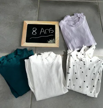 Sous pull fille 8 ans