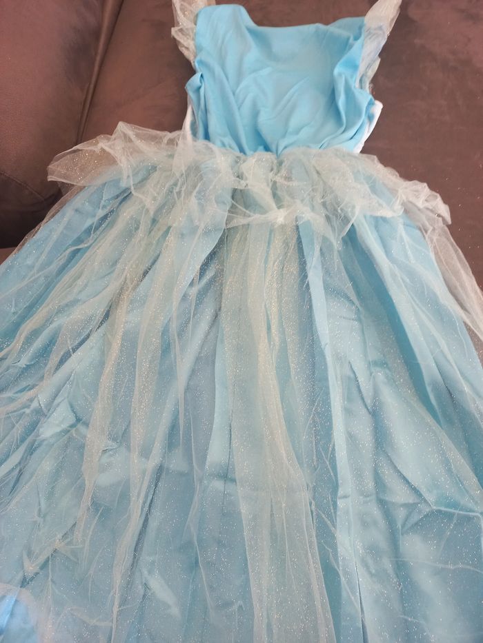 Robe déguisement princesse bleue 5/6 ans - photo numéro 3