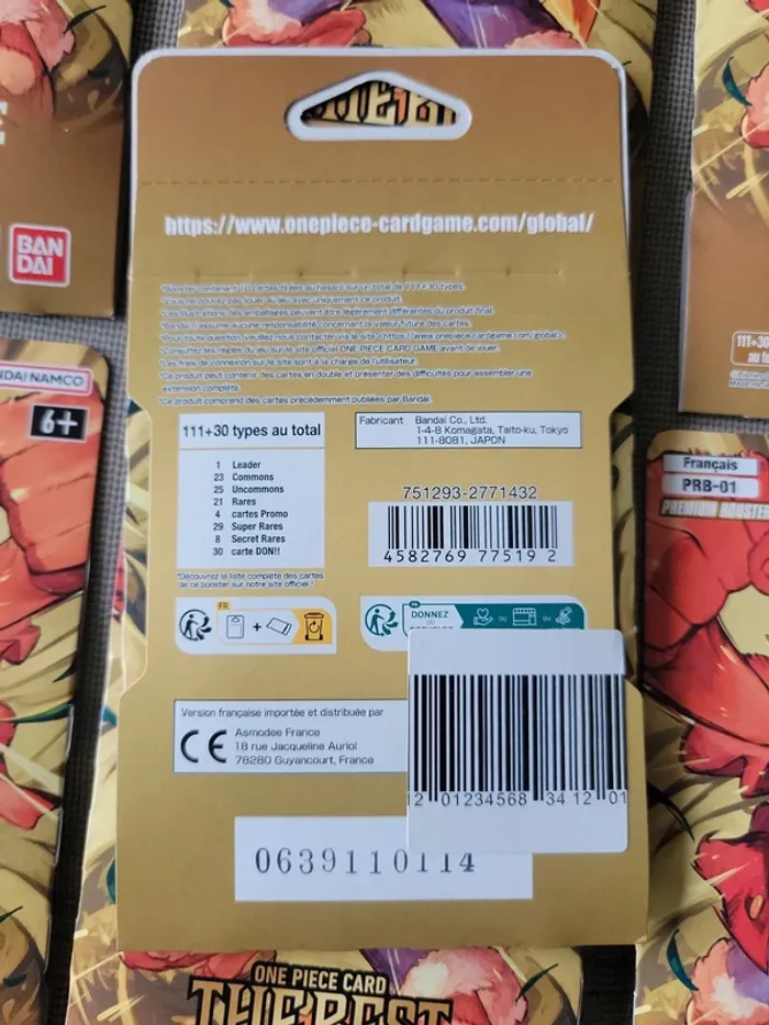Lot de 7 boosters One Piece PRB01 - photo numéro 3
