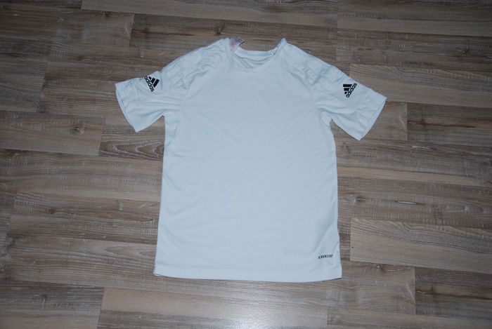 t-shirt foot garçon Adidas taille 11-12 ans blanc