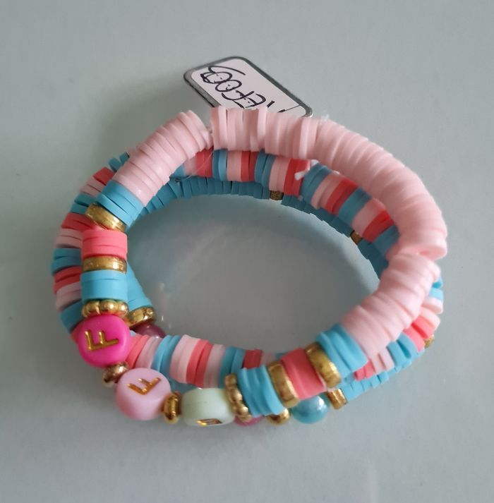 Lot X3 bracelets fantaisie élastique enfants fille neuf - photo numéro 3