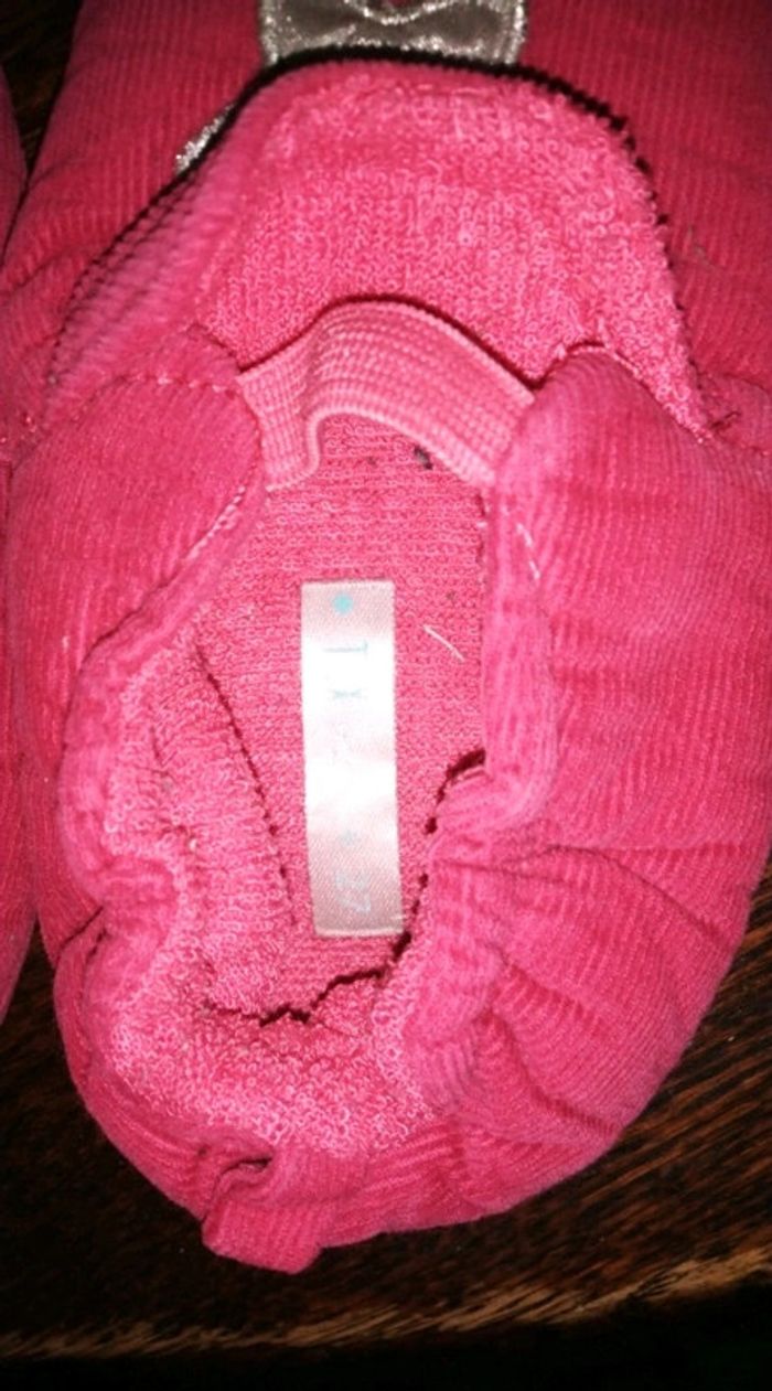 Pantoufles rose foncer - photo numéro 2