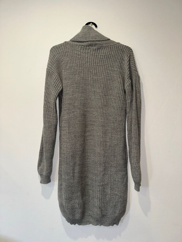 Robe pull col roulé Boohoo grise - photo numéro 2