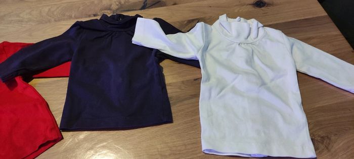 Lot 3 tee-shirt manches longues bébé fille Kitchoun 3 mois 60cm - photo numéro 3