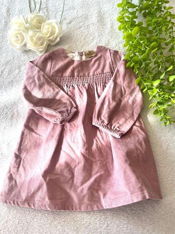 Très belle robe à longue manche bébé fille