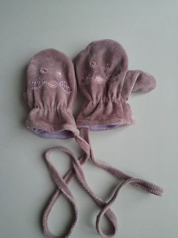 Paire de moufles fille hiver