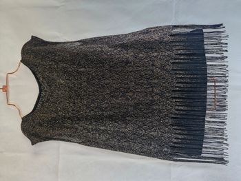 Top vintage 2 en 1 débardeur 1 Sans marque Noir et Doré