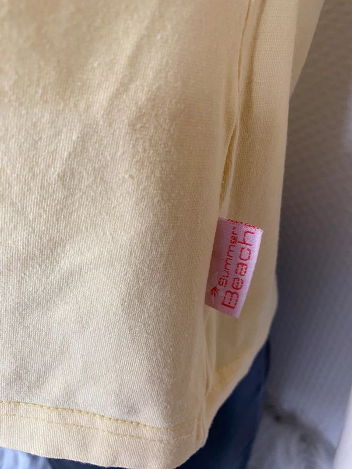 T-shirt jaune Summer Beach 🌸 taille M - photo numéro 2