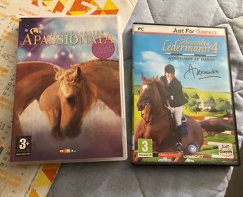 Lot de deux jeu sur les chevaux