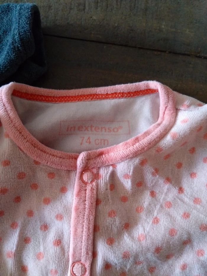 Lot de deux pyjamas fille et une offert bébé fille 9 mois - photo numéro 6
