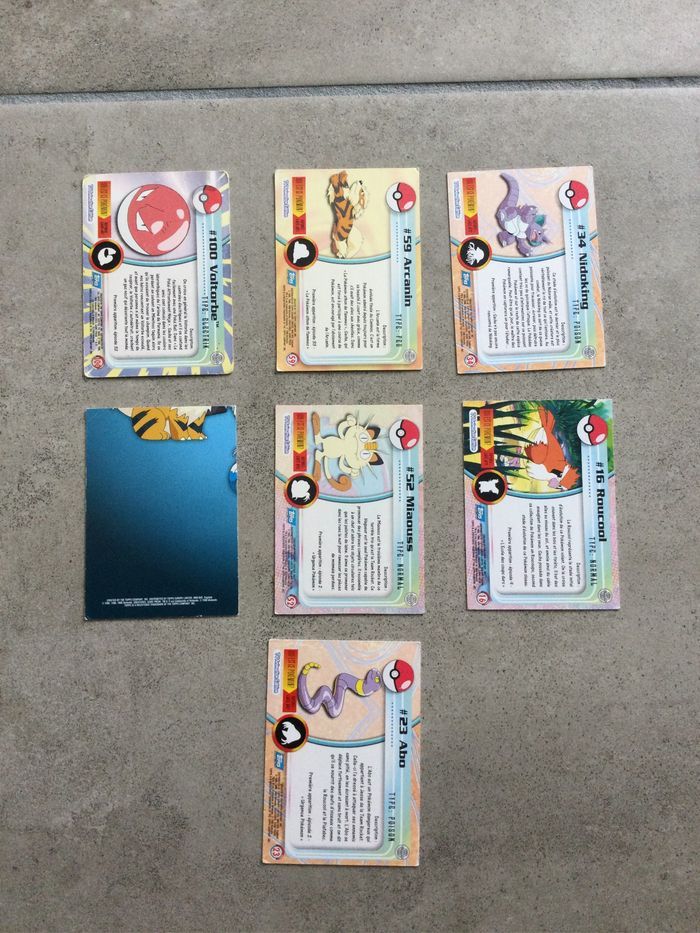7 cartes Pokémon topps - photo numéro 2