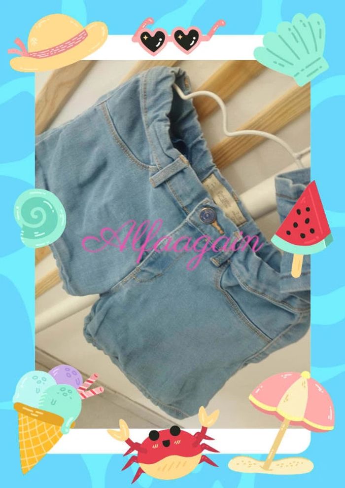 Lot shorts jean 7/8ans - photo numéro 11