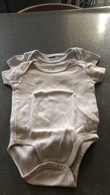 Lot de 2 bodies manche courte