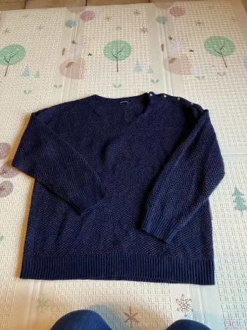 Pulls bleu pailleté @
