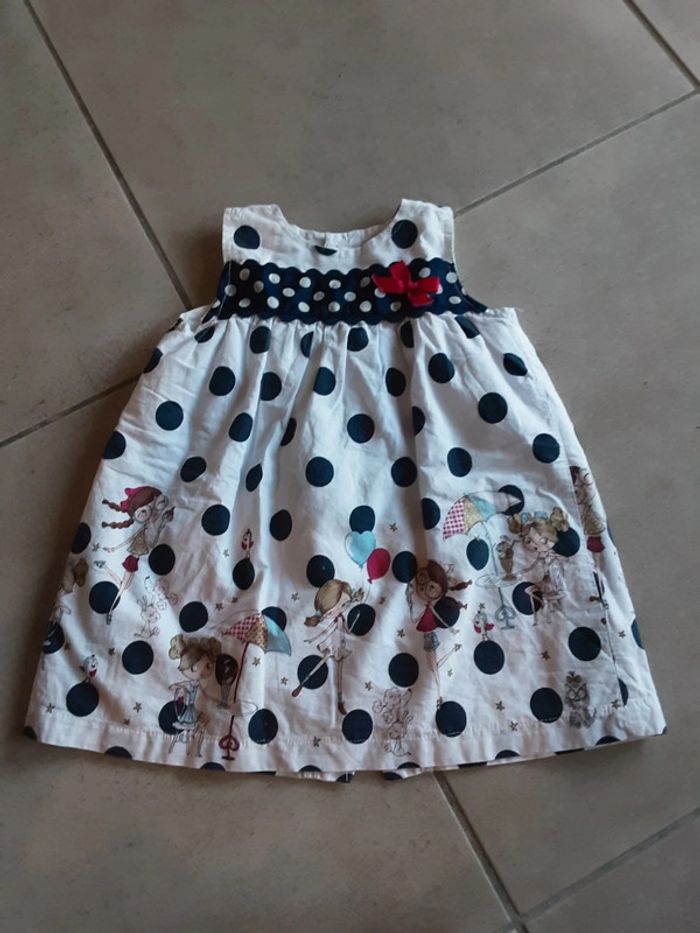 Robe été pointillé T. 18 mois