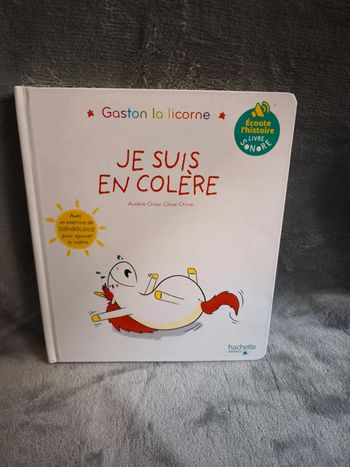 Livre Gaston la licorne je suis en colère