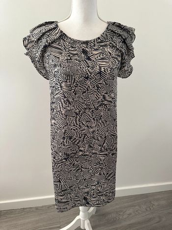Robe bariolée noire et blanche Sud Express T38 M