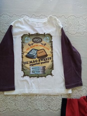 tshirt manches longues - garçon 4 ans