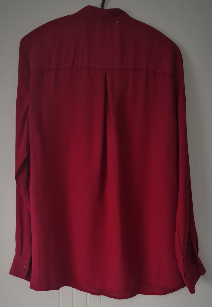 T. 38 (M) - Jolie blouse bordeaux - photo numéro 3