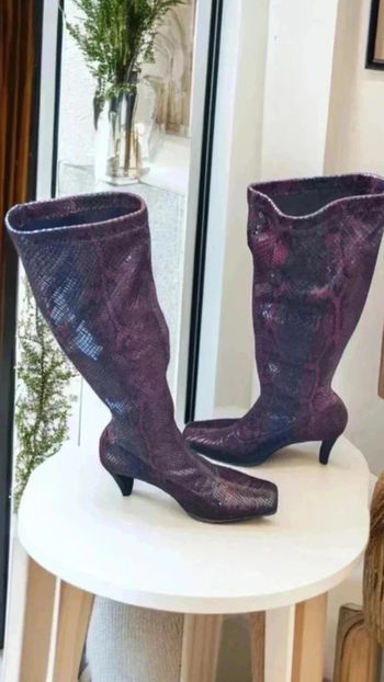 Bottes rouge et noir effet python 🌹38🌹