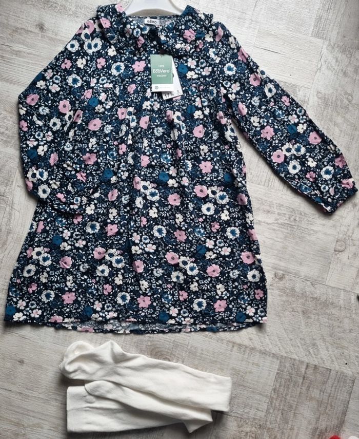 Ensemble robe et collant 8 ans