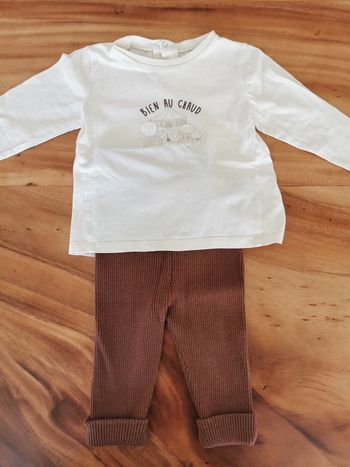 Ensemble tee shirt manche longue et legging