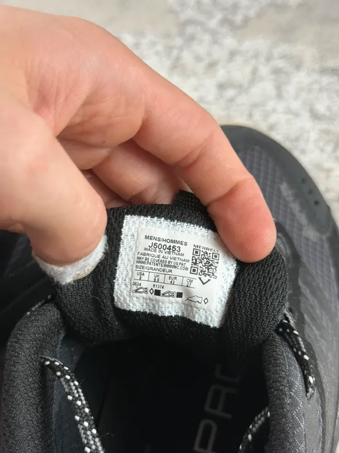 Merrell Moab Speed Gore-Tex Vibram - Black & Grey & White - photo numéro 8